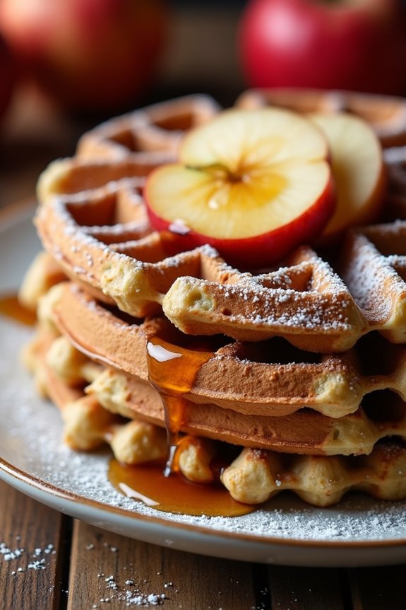 apple cinnamon waffle delight