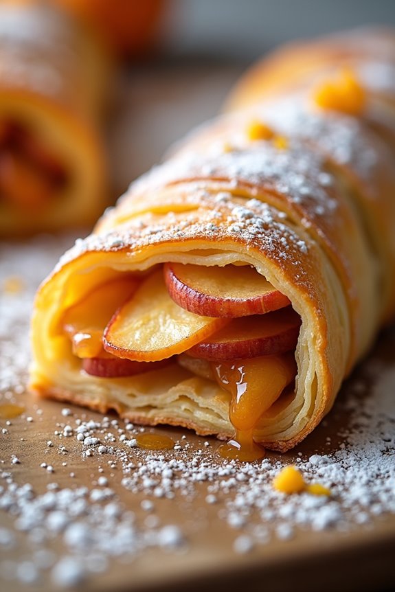 apple strudel with orange twist