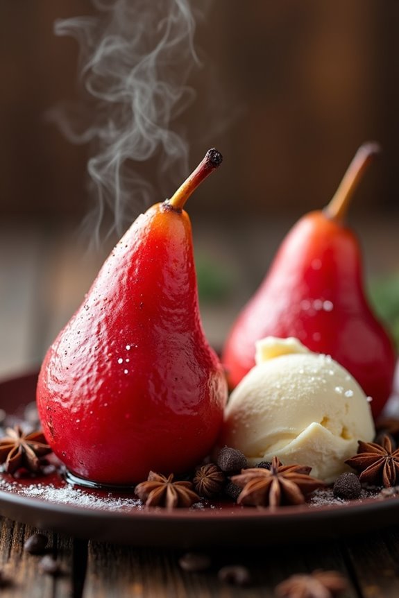 aromatic spiced pear dessert