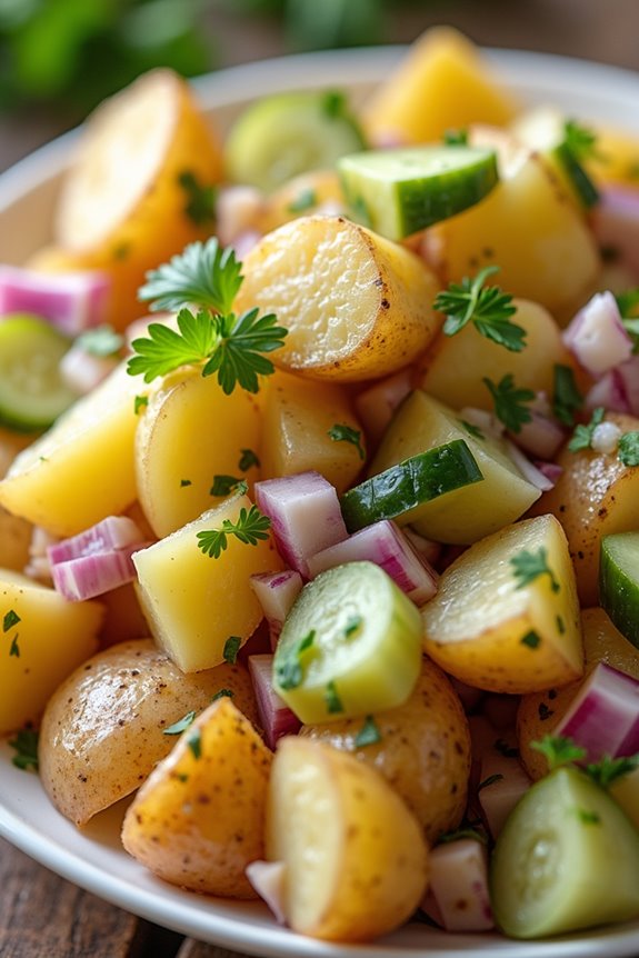 authentic tangy potato salad