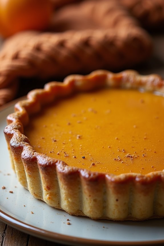 autumn pumpkin tart delight
