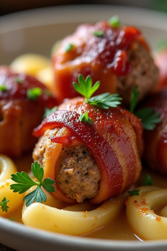 bacon wrapped meatballs recipe delight