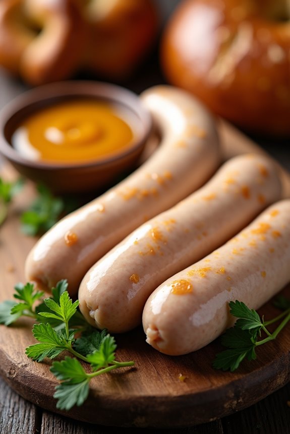 bavarian sausage with mustard