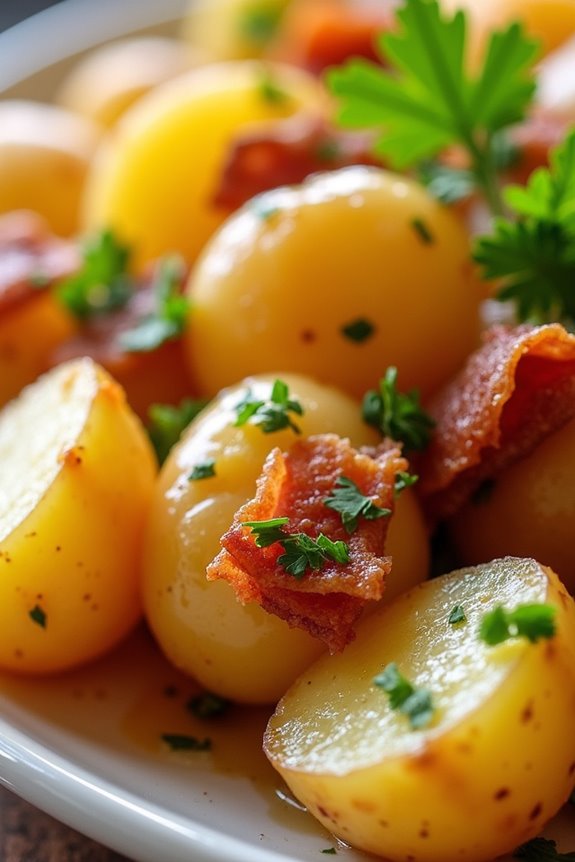 beer infused flavorful potato salad