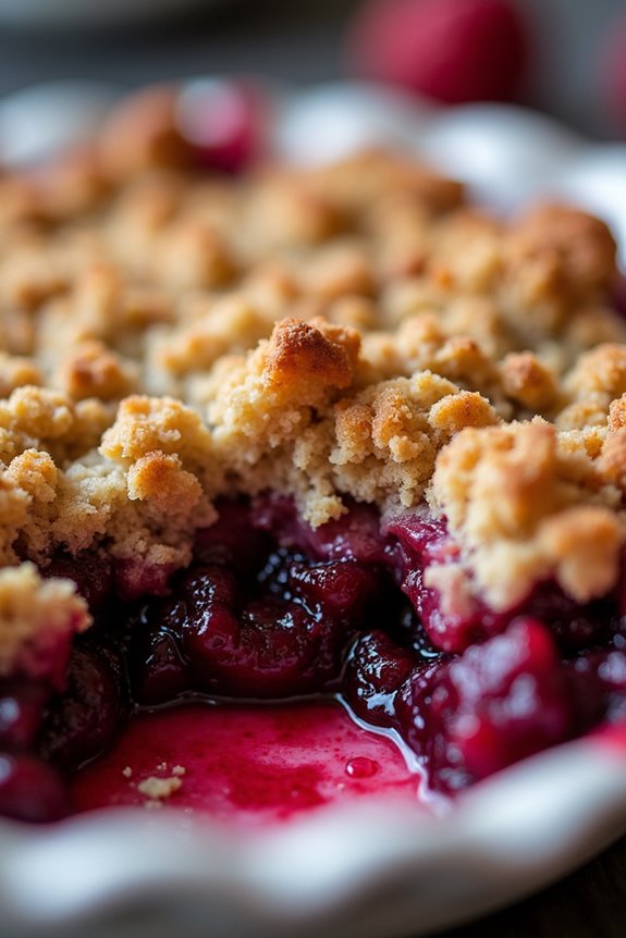 berry and oat crumble delight