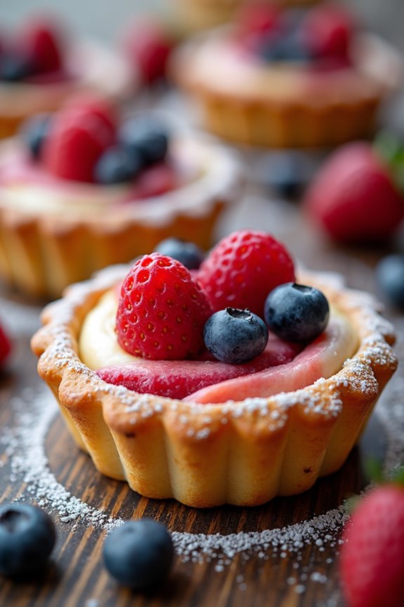 berry infused custard tart recipe