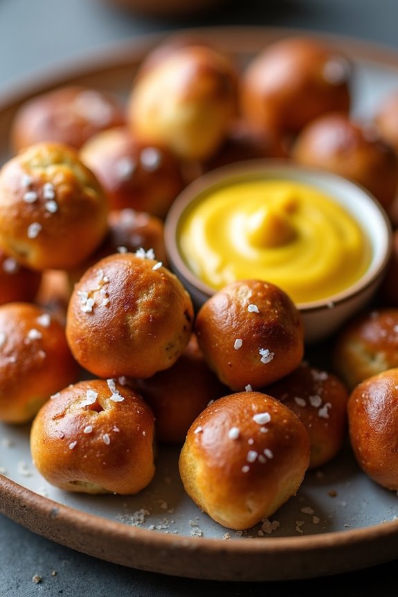 bite sized german pretzel treats