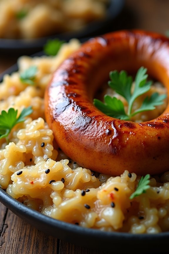 bratwurst and sauerkraut delight