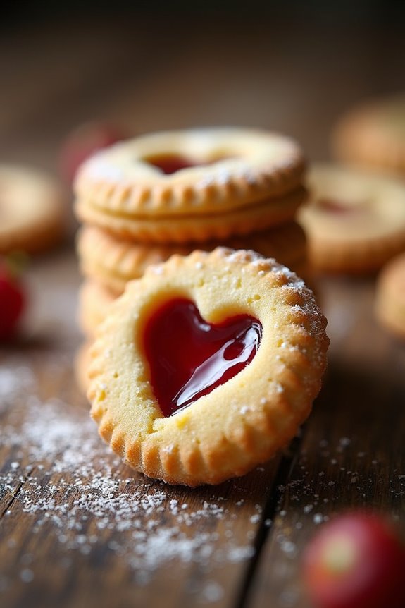 buttery cookies with jam