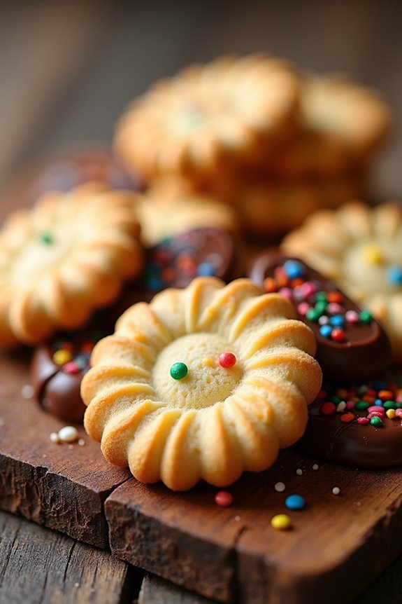 buttery holiday spritz cookies