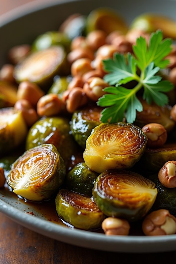caramelized brussels sprouts delight