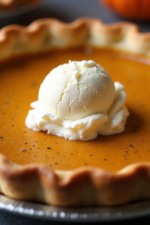 cardamom infused pumpkin pie delight