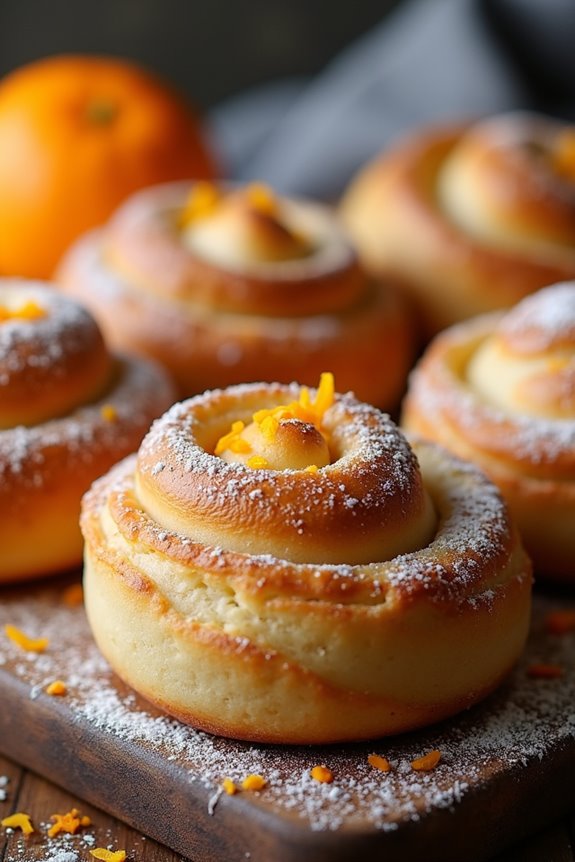 cardamom orange zest buns