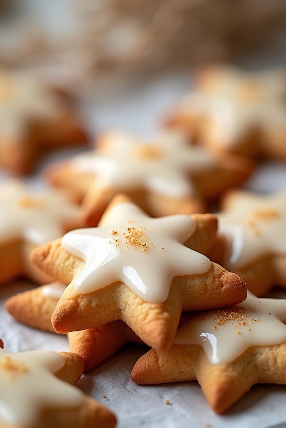 chewy almond cinnamon cookies