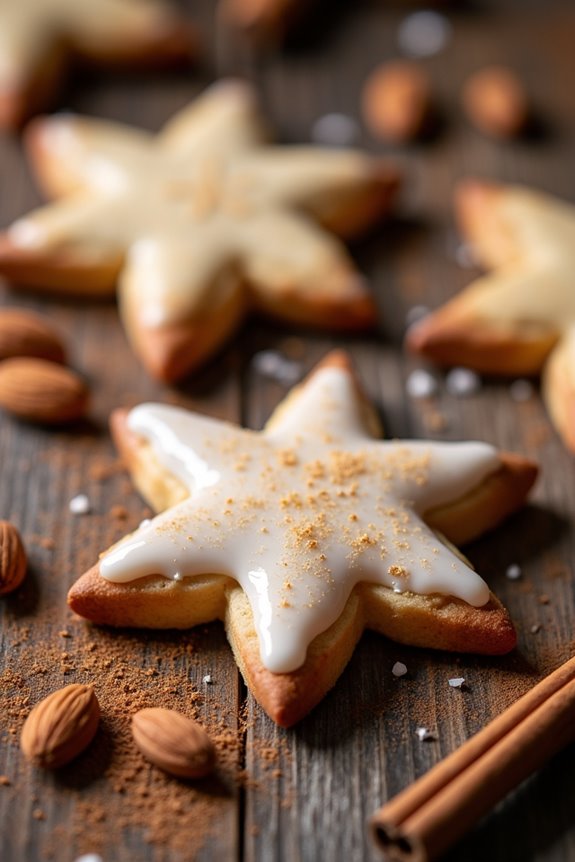 chewy cinnamon star cookies