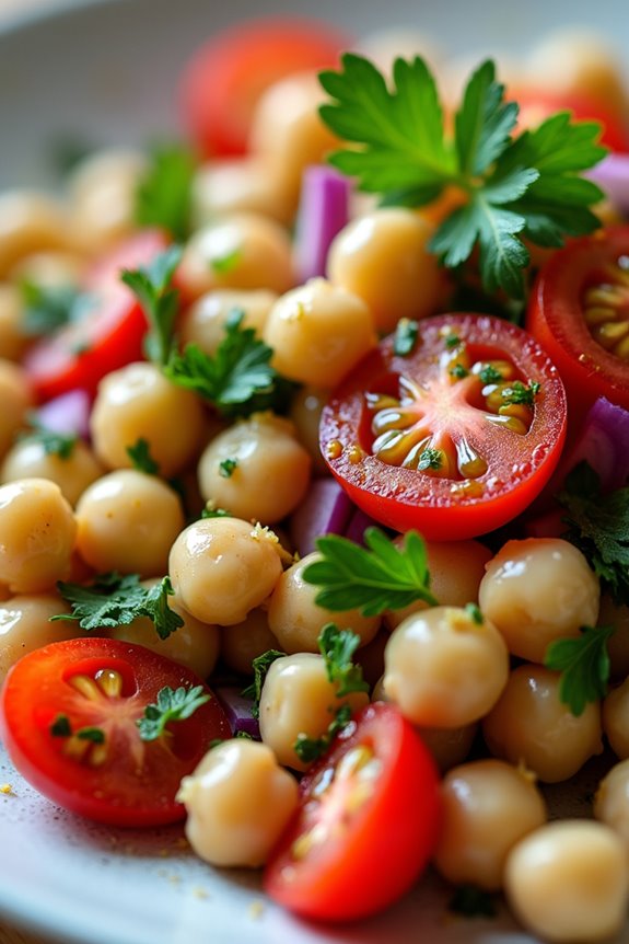 chickpea salad lemon parsley