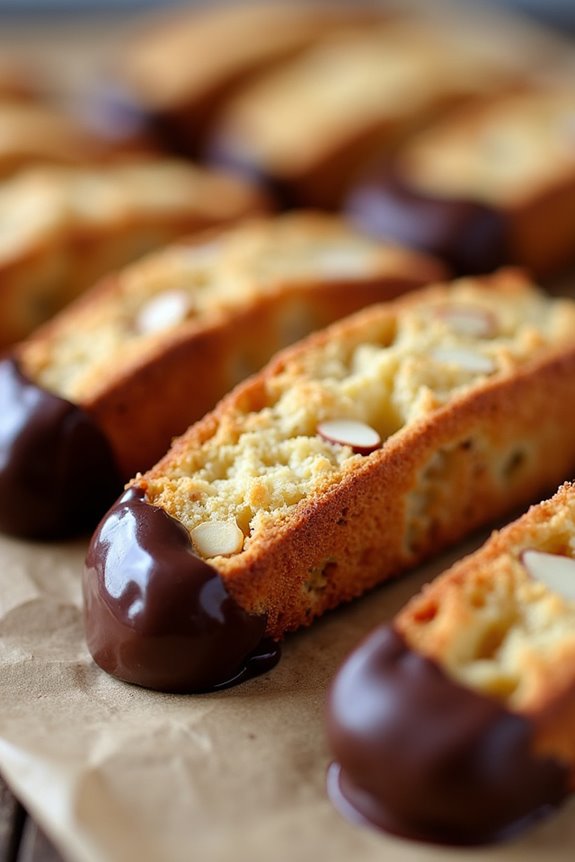 chocolate almond biscotti delight