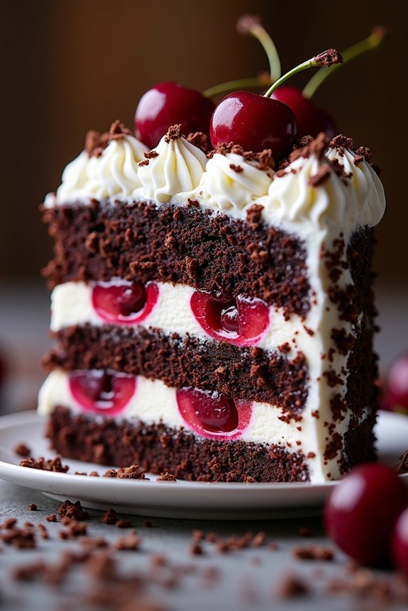 chocolate cherries cream celebration