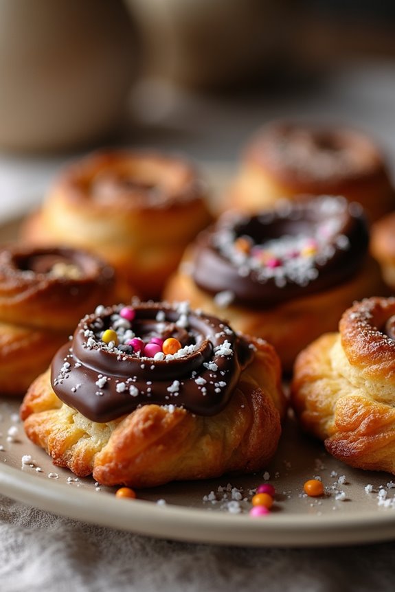 chocolate covered scandinavian pastries