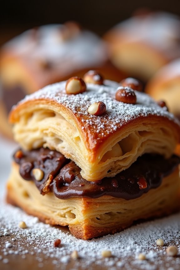 chocolate hazelnut pastry delight