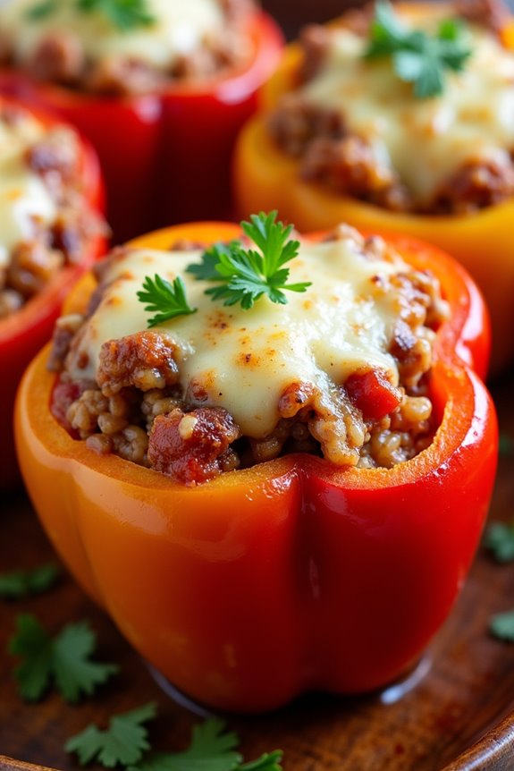 chorizo stuffed bell peppers recipe