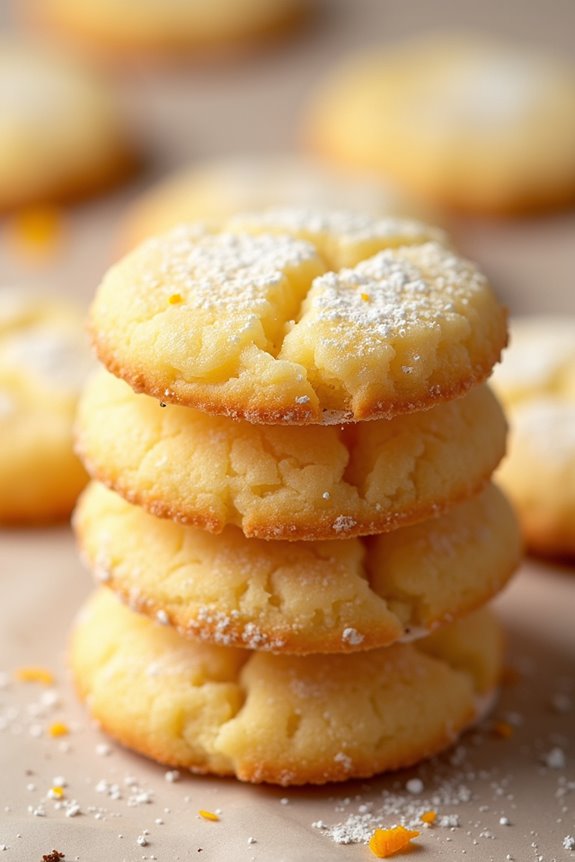 citrus flavored buttery cookies