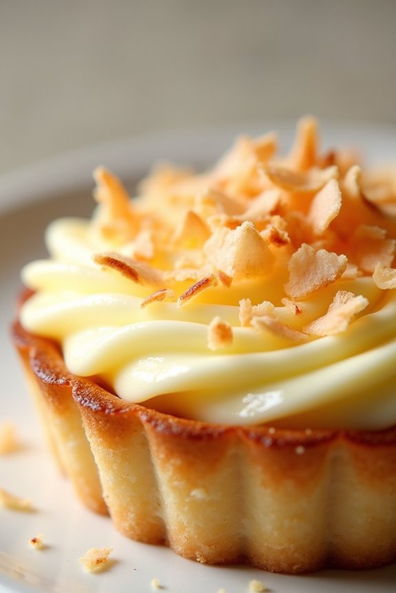 coconut infused egg tart