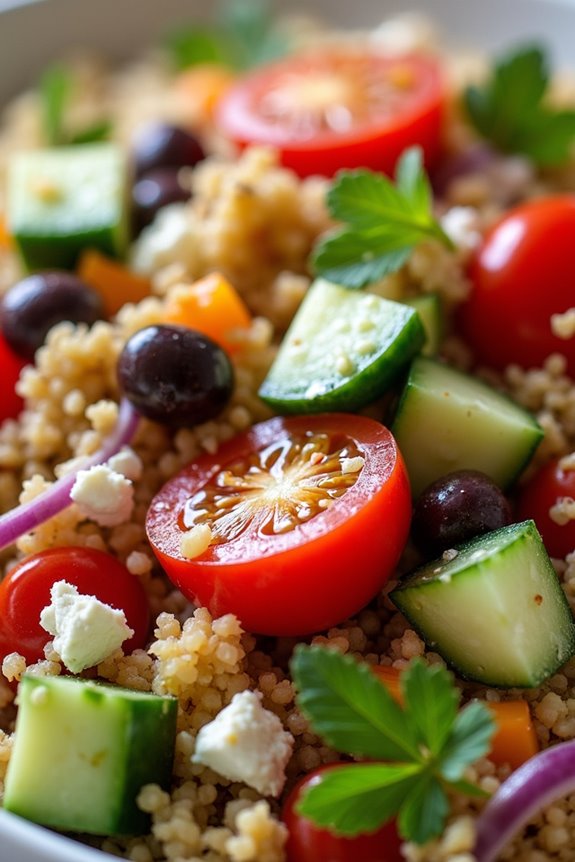 colorful nutritious mediterranean salad