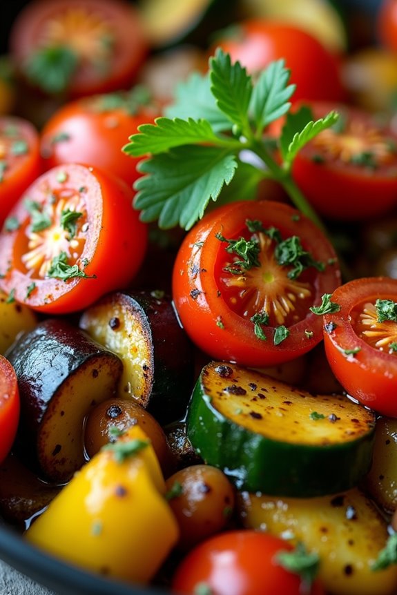 colorful nutritious vegetable dish