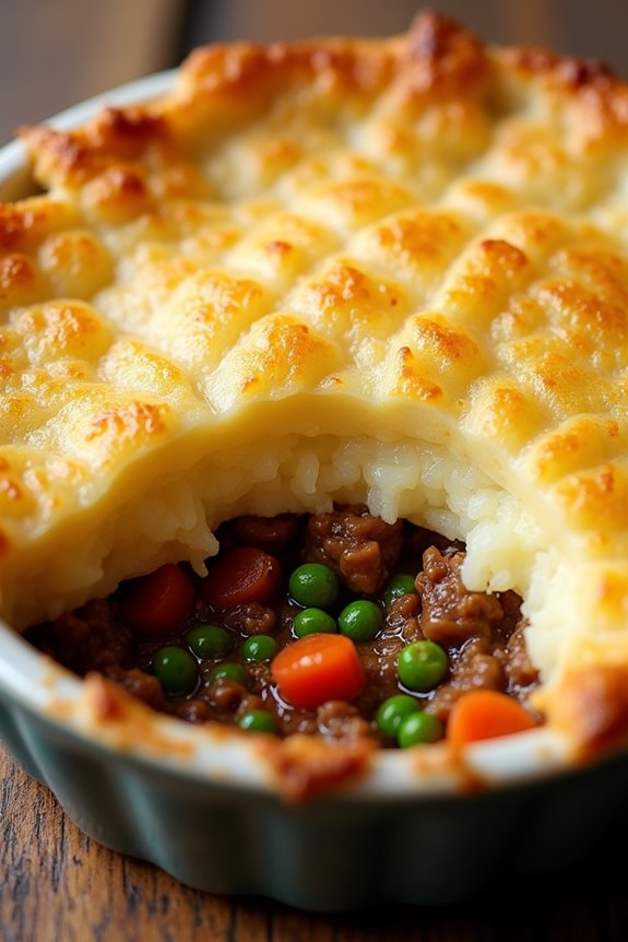 comforting british meat dish