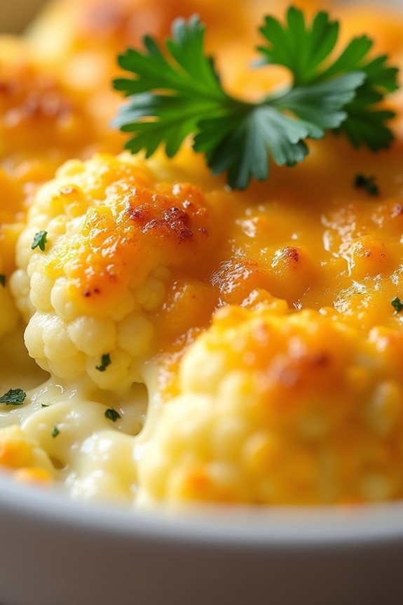 comforting cheesy cauliflower dish
