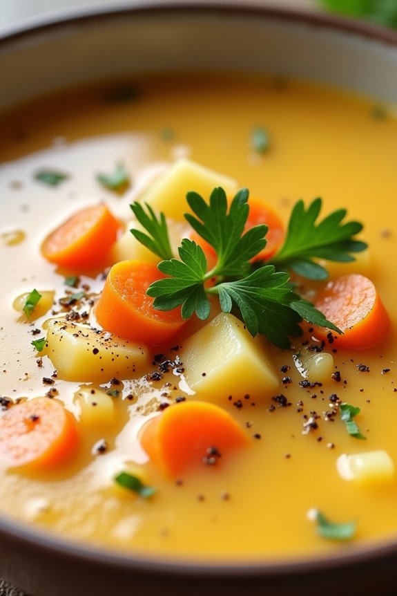 comforting creamy potato soup