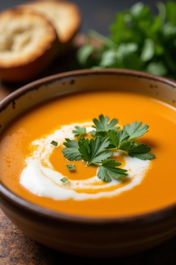comforting creamy sweet potato soup