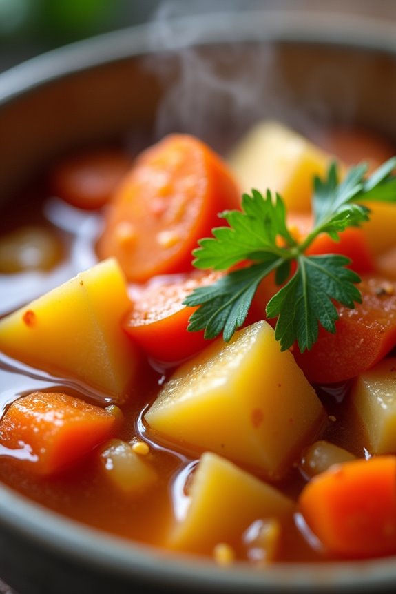 comforting nourishing root vegetable stew