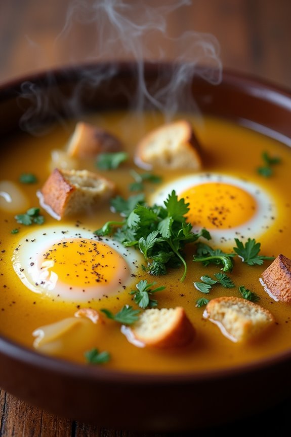 comforting portuguese garlic soup