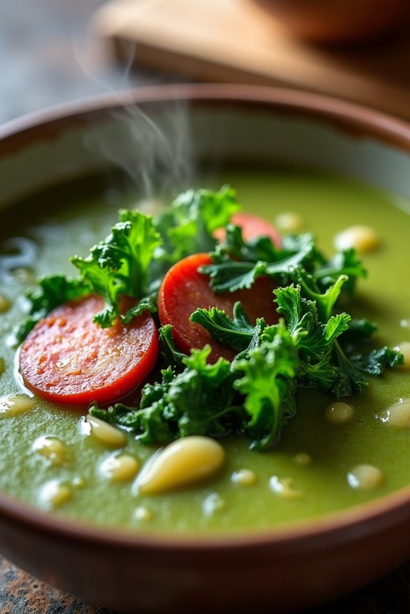 comforting portuguese kale soup