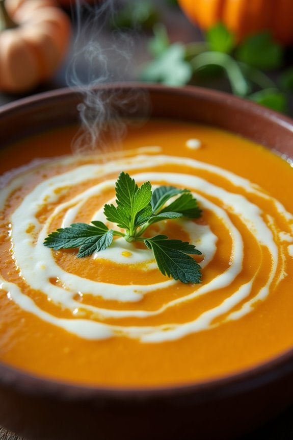 comforting pumpkin beer soup