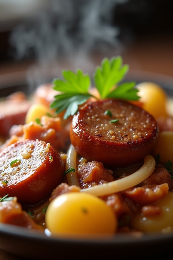 comforting sausage and potato