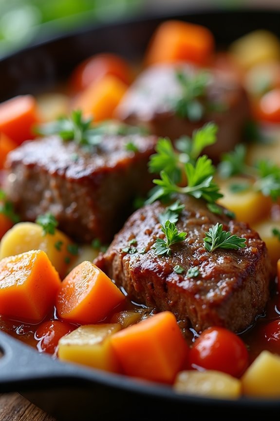 comforting slow cooked lamb casserole