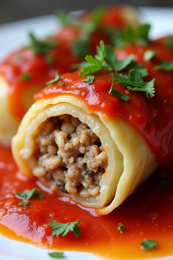 comforting stuffed cabbage rolls