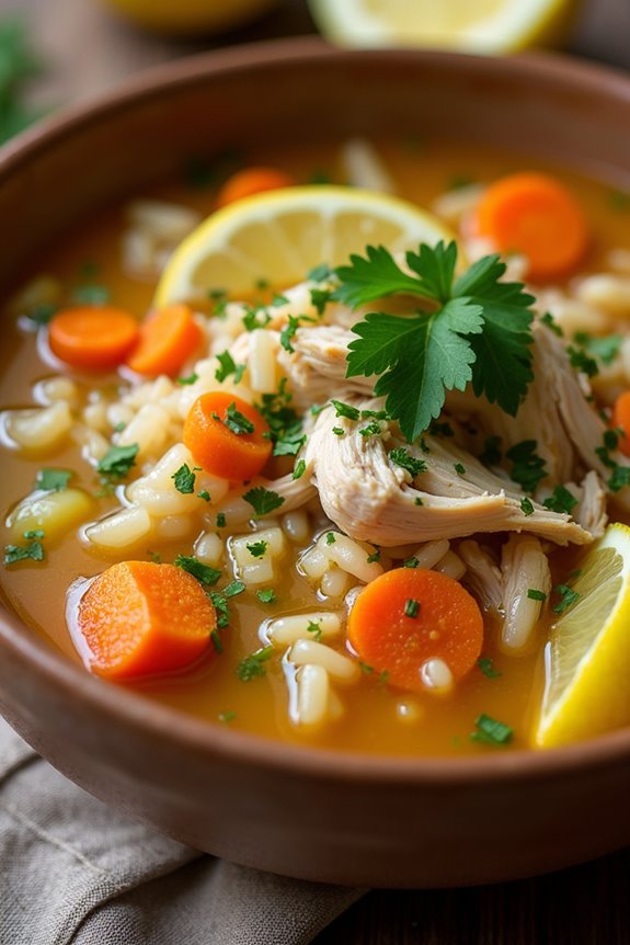 comforting traditional chicken soup