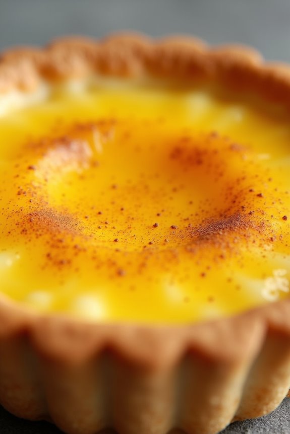cookie crust egg tarts