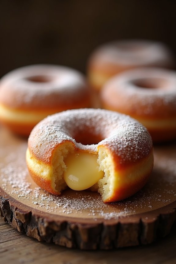 cream filled portuguese doughnuts