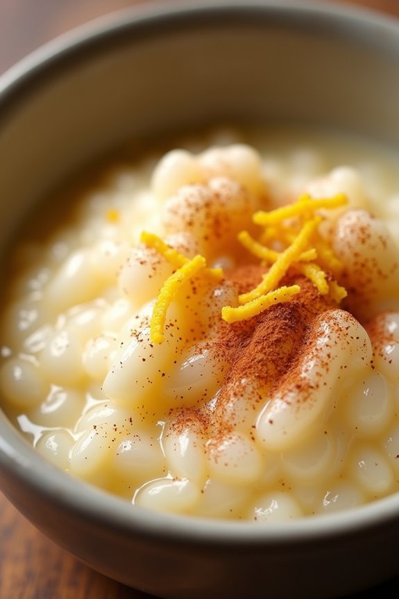 creamy aromatic rice pudding
