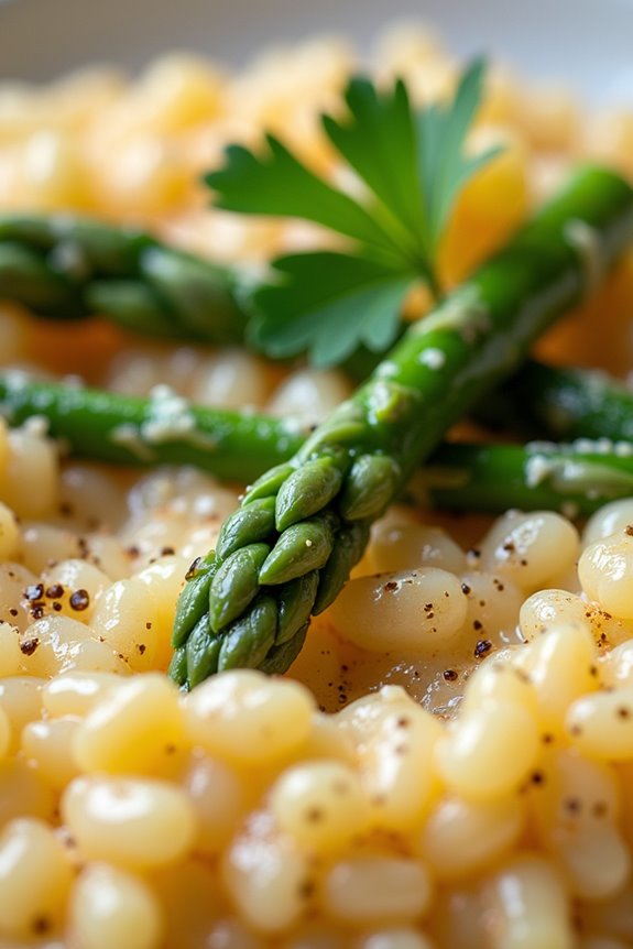 creamy asparagus risotto recipe
