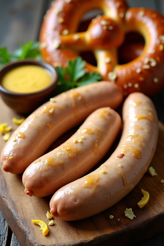 creamy bavarian white sausage