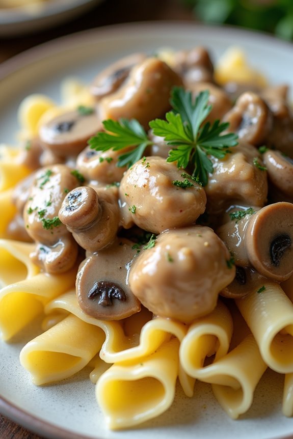 creamy chicken mushroom delight