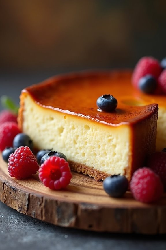 creamy crustless cheesecake delight