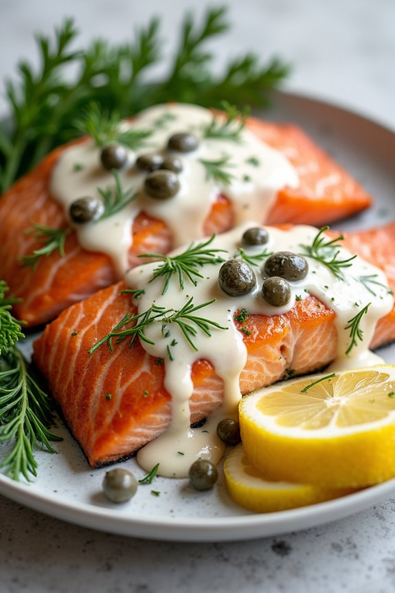 creamy dill sauce salmon