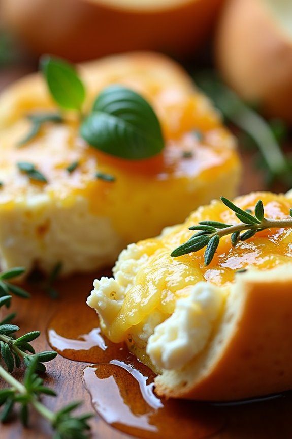 creamy feta with honey